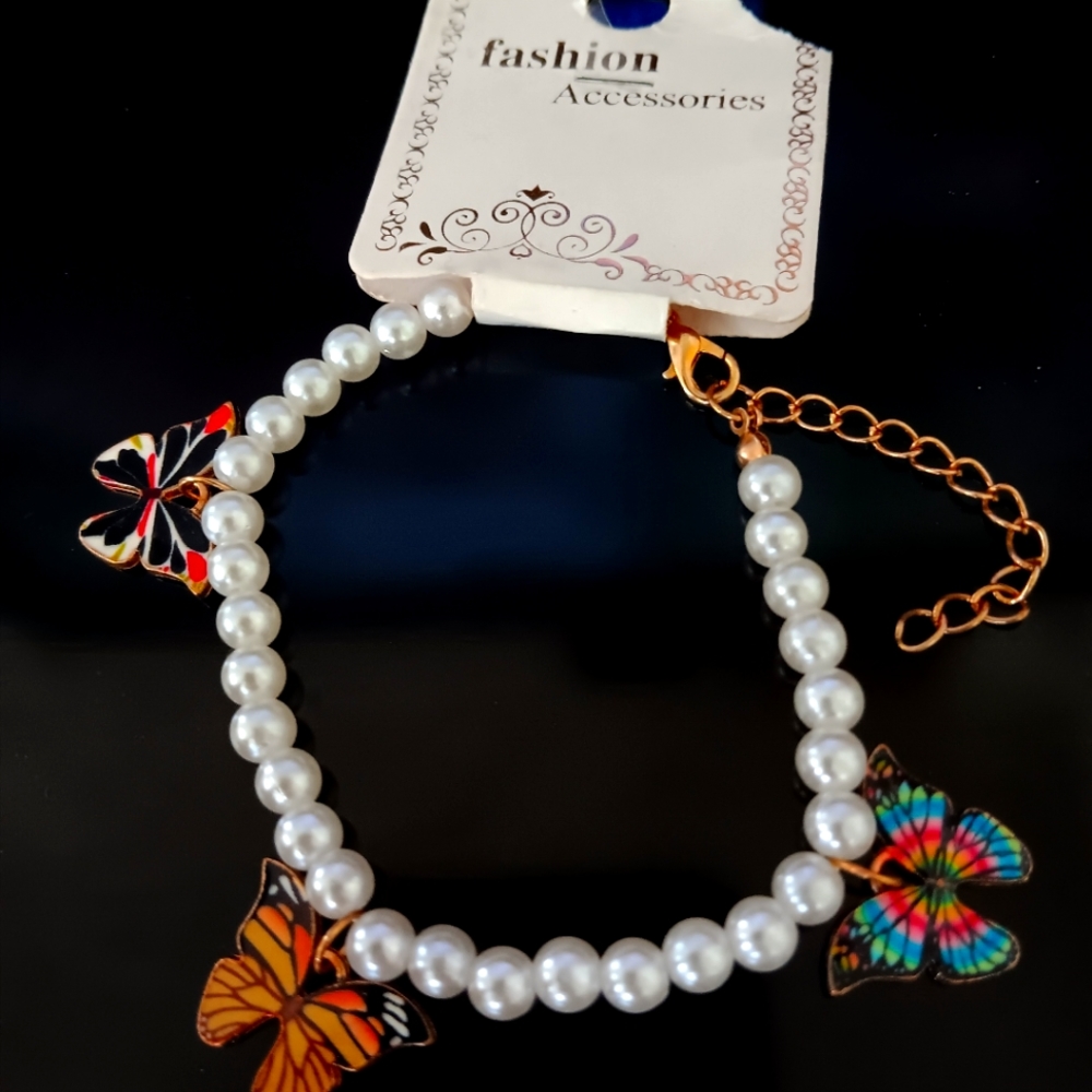 Pearl Butterfly Bracelet